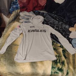 Wind Resistant Eagles Support The Veterans Thin Sweater (S)