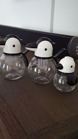 Stoha Germany Penquin Sugar,creamer, salt shaker