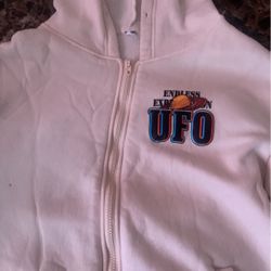 UFO & Ailen Print Hoodie Men
