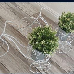 plant holder rod iron bikes