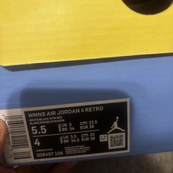 Women’s Air Jordan 4 Retro – Size 5.5 (2 Pairs Available)