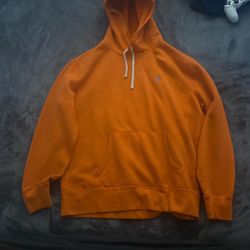Orange polo hoodie 