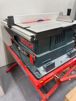 Bosch table saw with stand