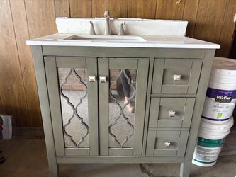 Bathroom Vanity with Sink and Faucet