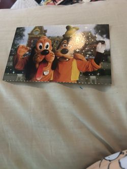 Pluto And Goofy Postcard 