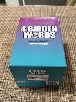 4-Bidden Words The New Adult Party Game,The Creators Of What Do You Meme?Age 17+