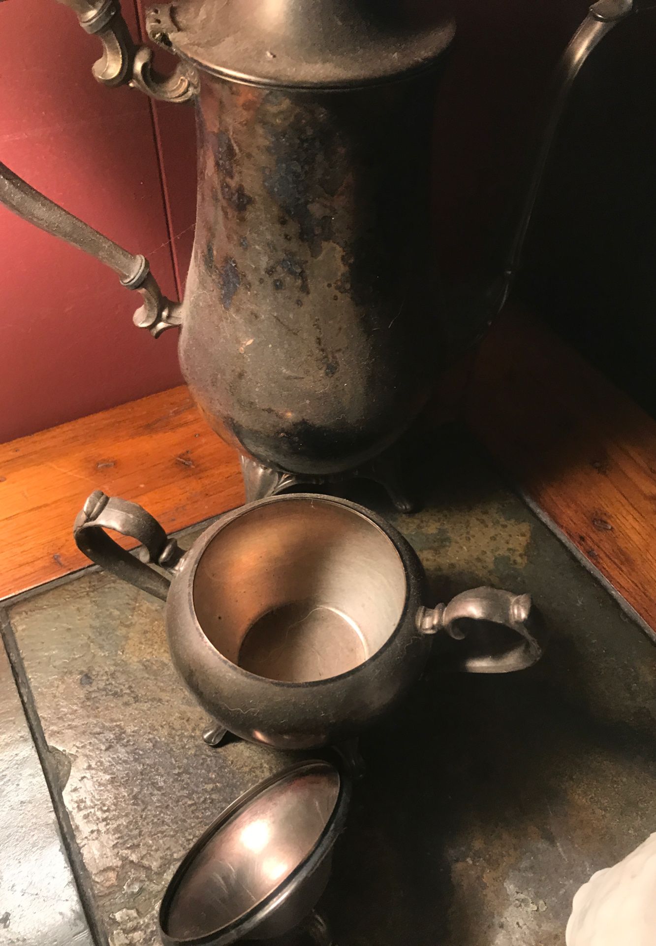 Silver tea pot