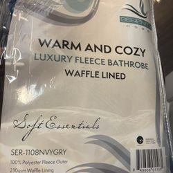 New Luxury Fleece Bathrobe 