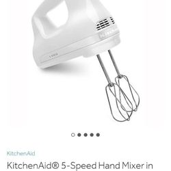 Kitchenaid KitchenAid 5-Speed White Hand Mixer - Whisk