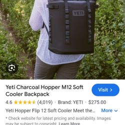 Yeti Hopper M12  Black Backpack Cooler