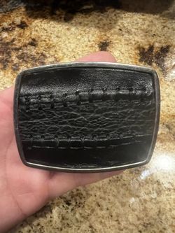 Bull Skin Leather Belt Buckle