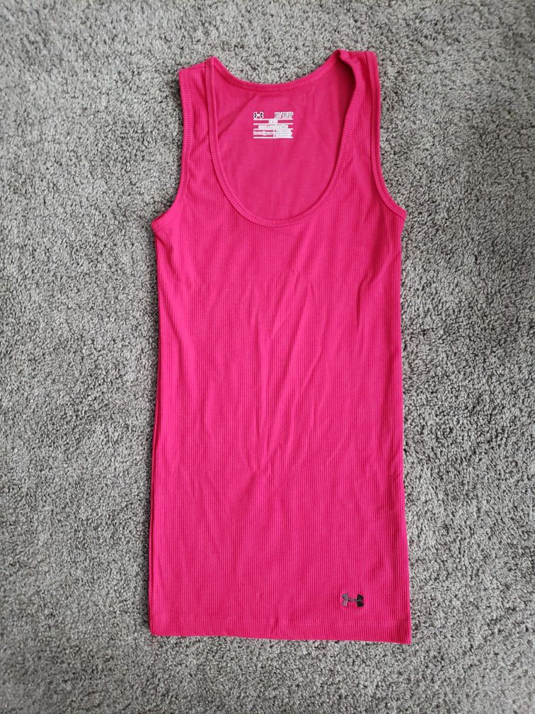 NWOT Womens Under Armour Hot Pink Tank Top