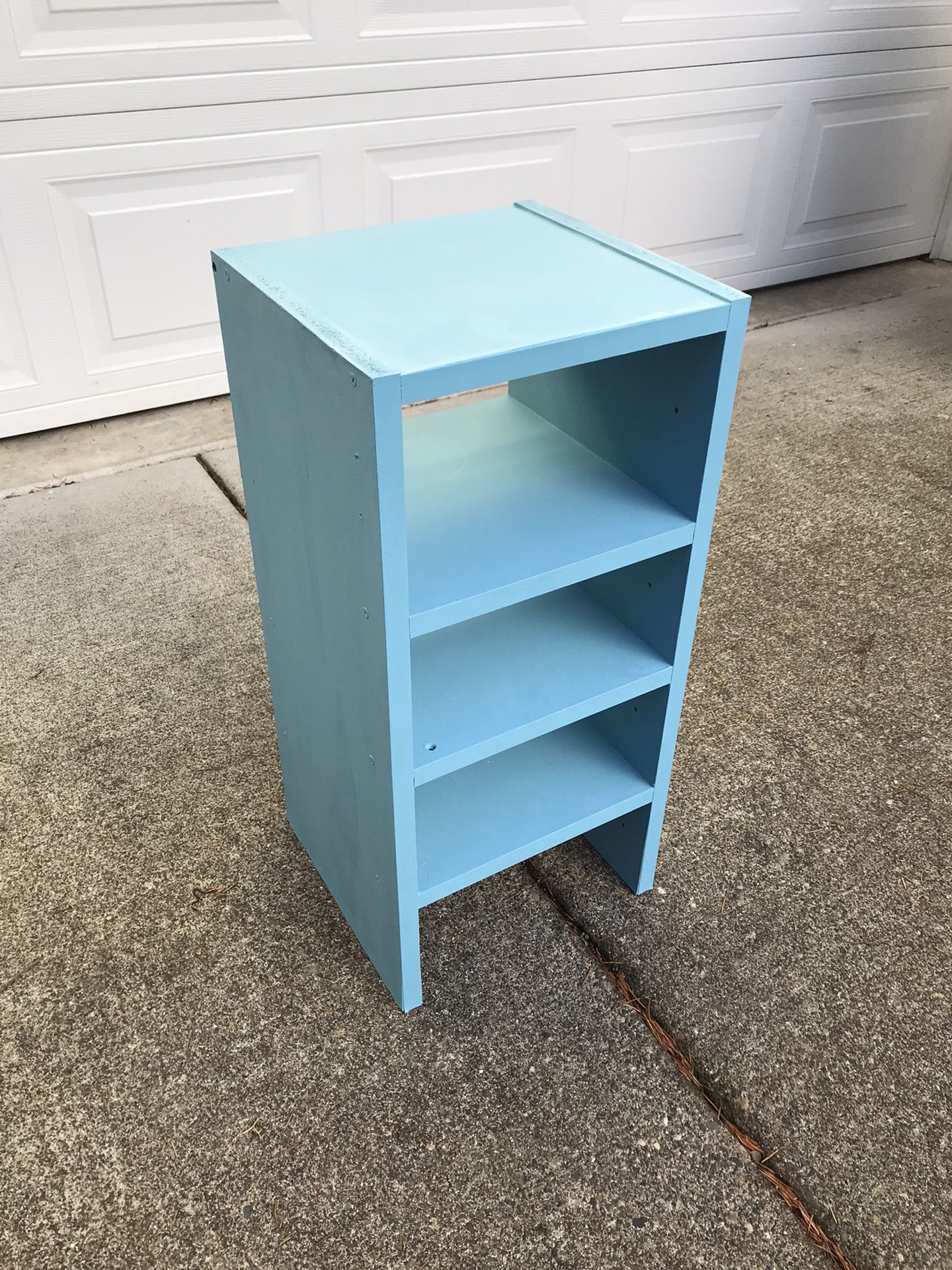 Small shelf nightstand freshly painted