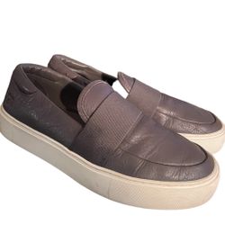 UGG Shoes Womens 9 Chayze Slip On Sneakers Gray Leather Casual Low Top 1112415