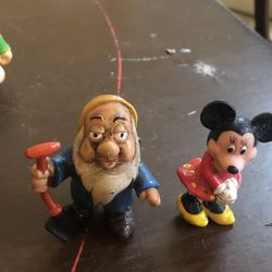 Vintage Disney Rubber Mini Figurines 