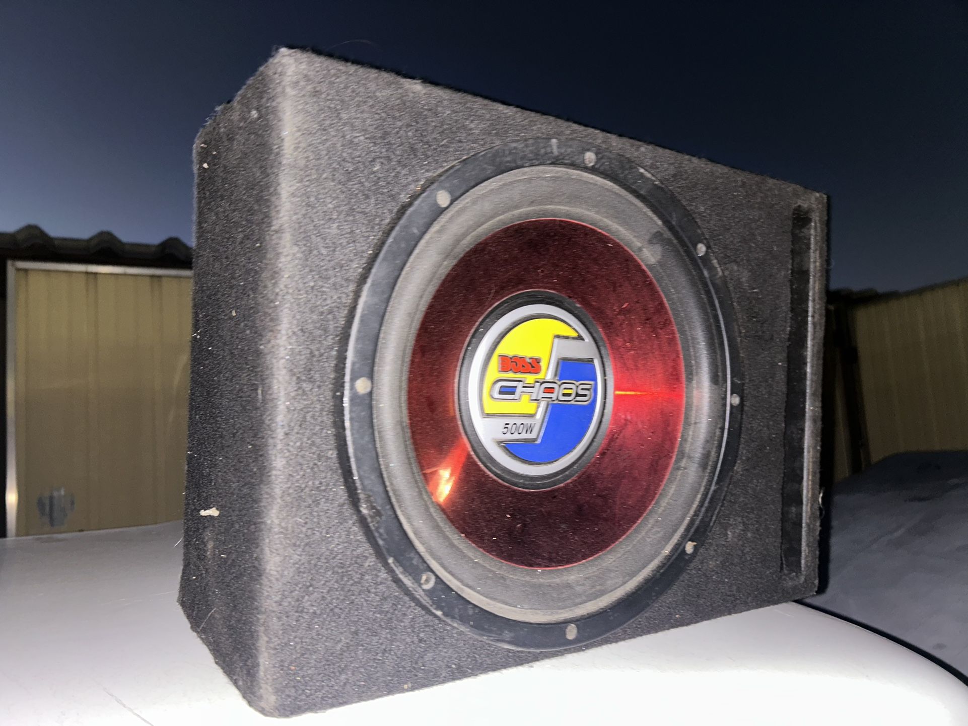 Subwoofer In Custom Box 