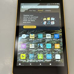 Amazon Fire HD 8 8th Gen 8” Yellow Tablet 32GB - $25