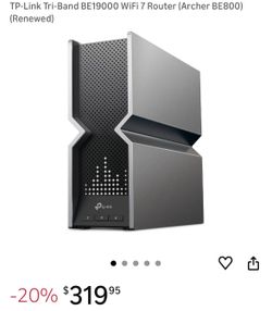 TP-Link Tri-Band BE19000 WiFi 7 Router (Archer BE800)