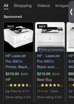 HP Laserjet Pro 4001N Printer