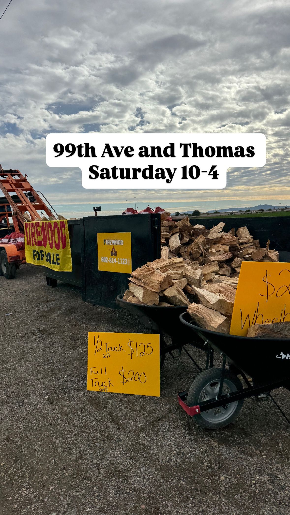 Firewood Saturday 10-4 99th Ave And Thomas 
