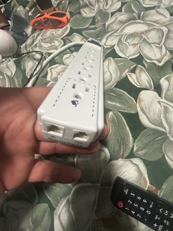 Multi outlet Tripp Lite, TRPTLP604TEL, AC/Phone Line Surge Suppressor, 1 Each