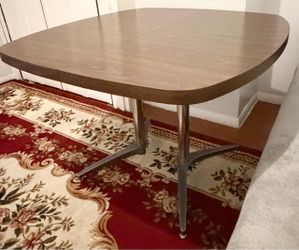Sturdy Brown Dining Table – 42″ × 36″ – Excellent Condition – $65