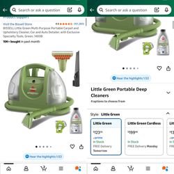 Bissell Little Green Pet Wet Vaccum 