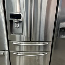 4 Door Stainless French Door Refrigerator 