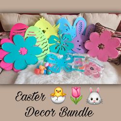 Easter Decor Bundle- Holiday Home Decor Supplies 🐣🌷🐰