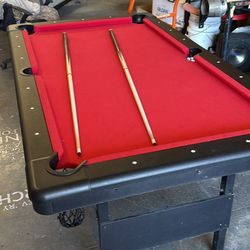 6ft Foldable Pool Table (cues Included) - $200 OBO