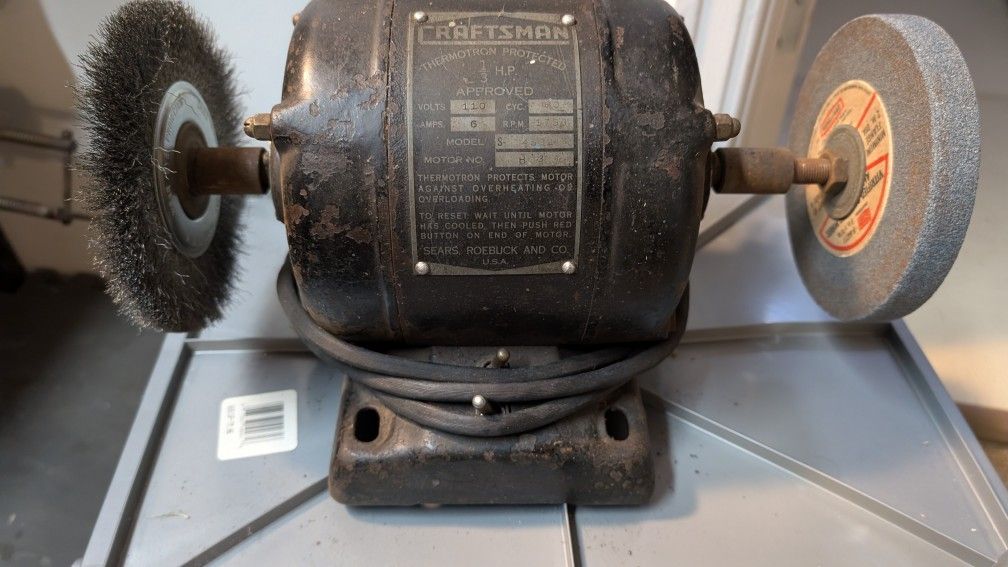 Bench Grinder - Craftsman 1/3 hp