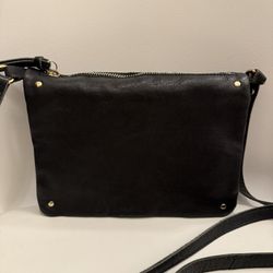 Mango Flap Leather Bag - Black 
