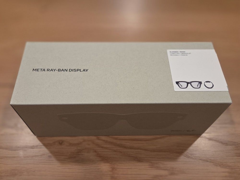 NEW Sealed Ray-Ban Meta Display Smart Glasses - Large Frame + Neural Band Size 2 - Black