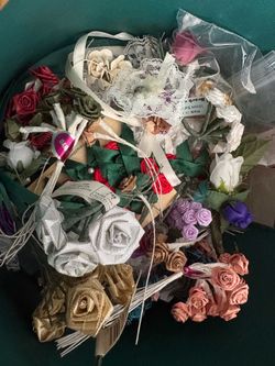 Assortment of Craft Flowers roses