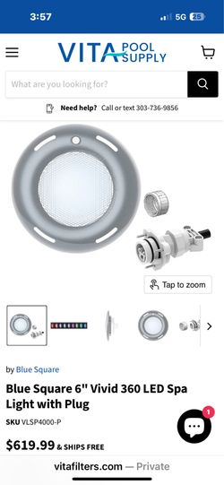 Blue Square Pool Vivid 360 led color