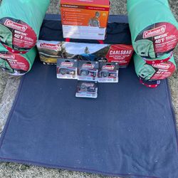 brand new coleman camping stuff store Price $505+tax=$531