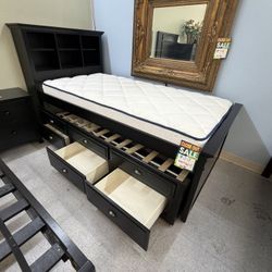 Twin Captions Bed New