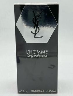 Yves Saint Laurent L'Homme Eau de Toilette 6.7 Fl. oz. 200 MI. New In Sealed Box Authentic