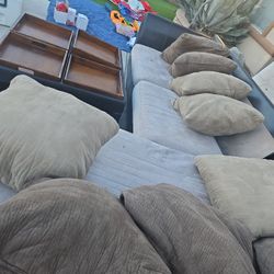 Server, Dining Room Table And Chairs, Shoes, Sectional 