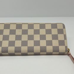 Authentic Louis Vuitton Damir Azur Clemence Wallet 