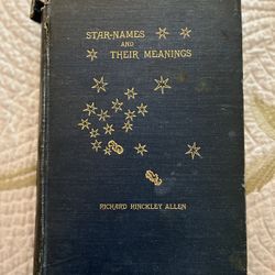 1901 Star Names Book 