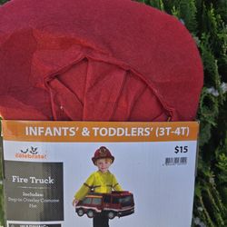 Infant and Toddlers Fire Truck Costume