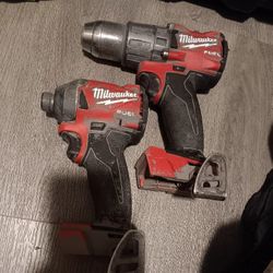 Milwaukee M18 FUEL BRUSHLESS HAMMER DRILL AND IMPACT DRIVER 