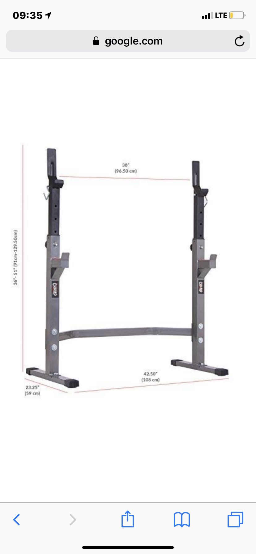 Weights / exercise equipment