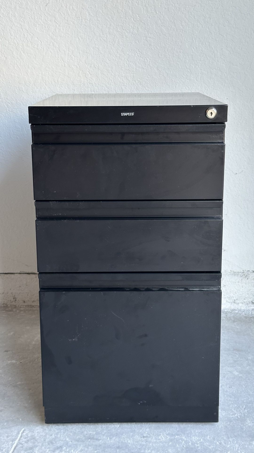 Staples 3-Drawer Vertical File Cabinet