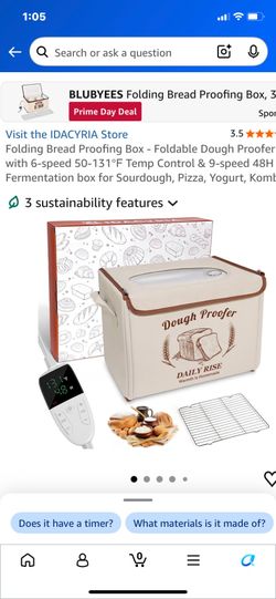 New in box dough proofer box