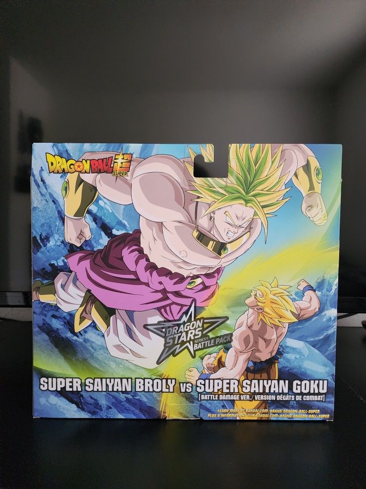 Dragon Stars Battle Pack Super Saiyan Goku (Battle Damage Ver.) Vs Super  Saiyan Broly - Action Figure Set 