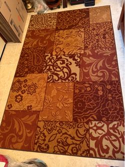 Super Clean 5x7 Patchwork Area Rug – No-Shoe Home