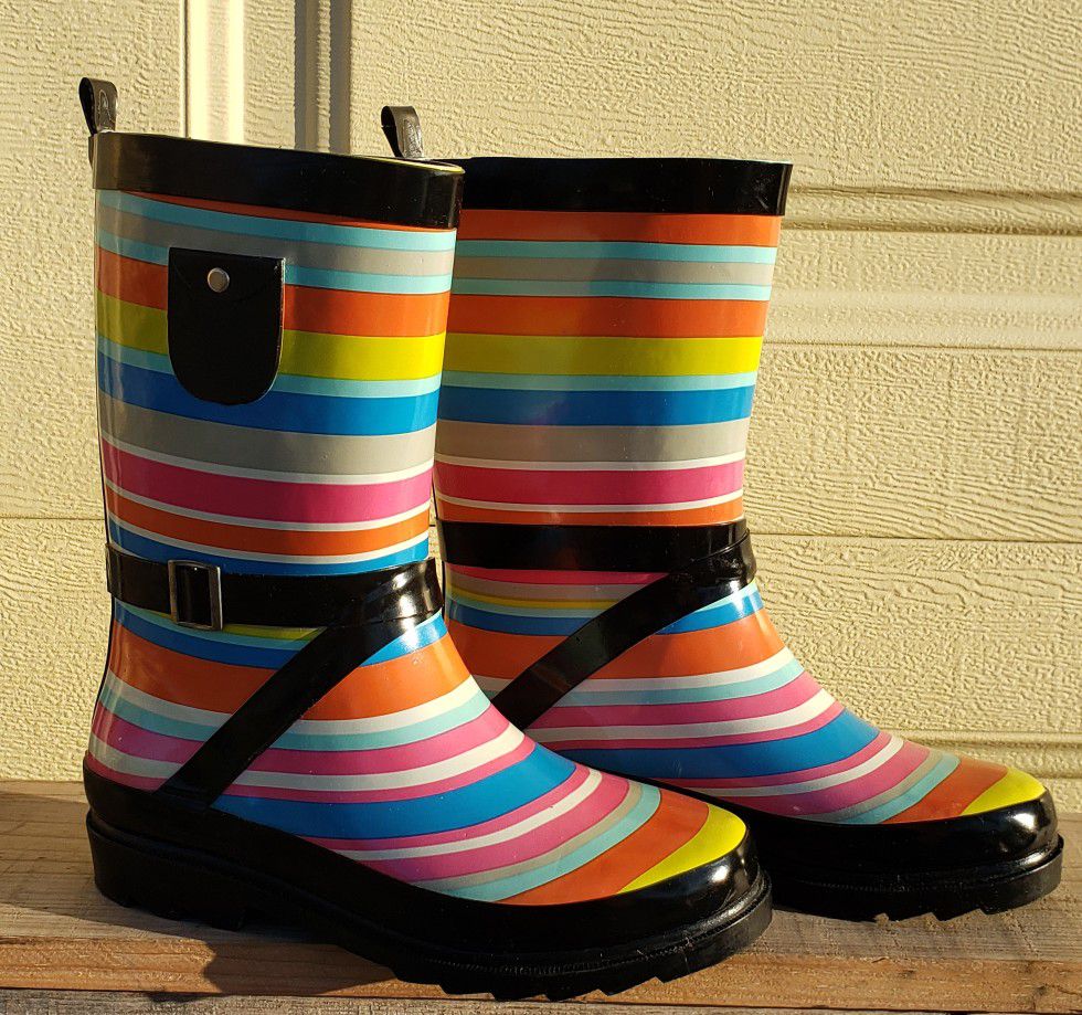Girl's Rubber Rain Boots, size 2/3