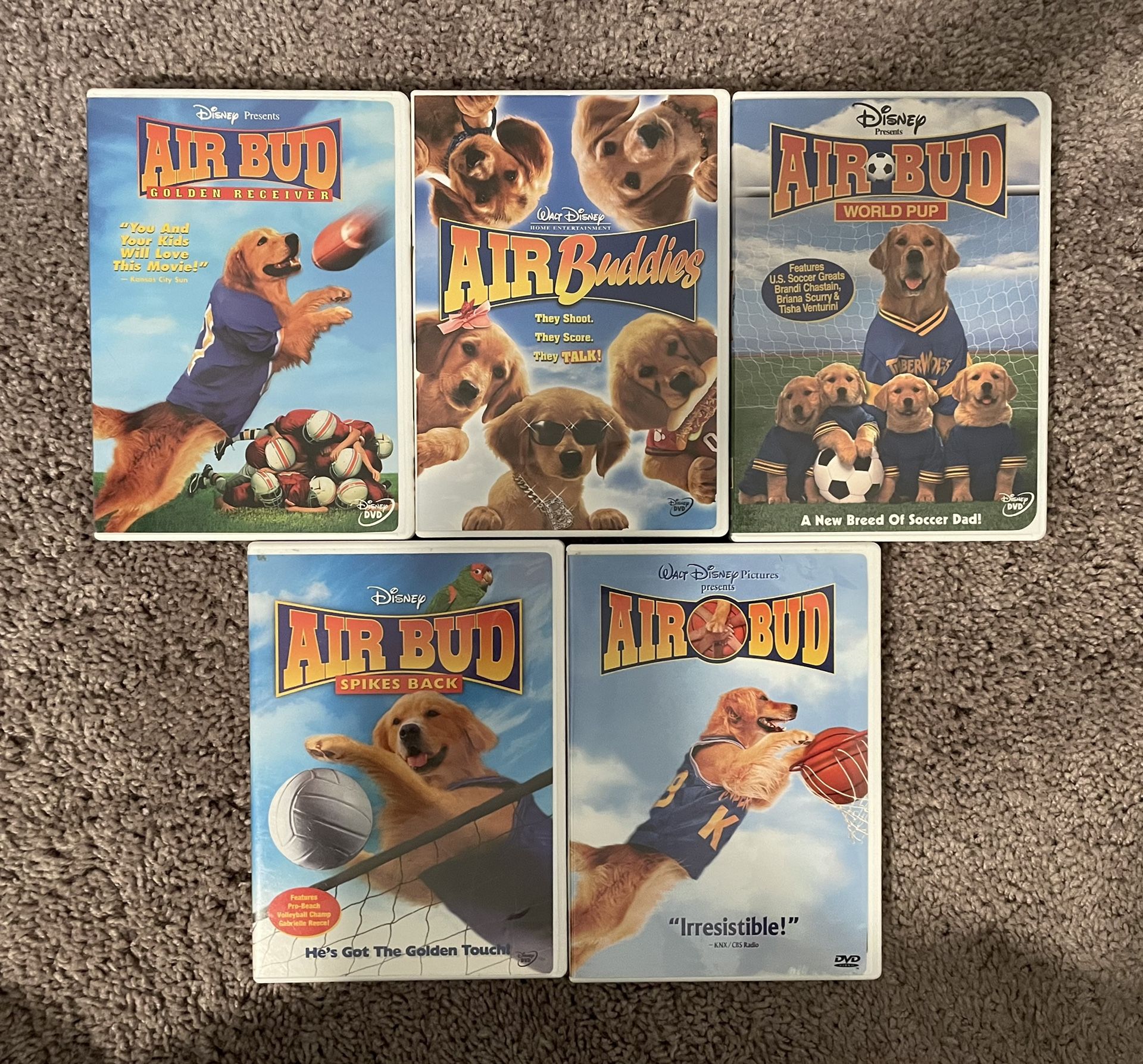 Assorted Air Bud dvds (READ DESCRIPTION)